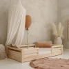 Enfant Petits-Meubles Lit 90x190 barrières et sommier inclus pieds 1 cm Mylena Bois