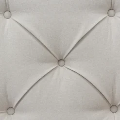 Redom Lit 90x200 cm avec coffre de rangement, tête de lit matelassée en coton gris clair et sommier à lattes