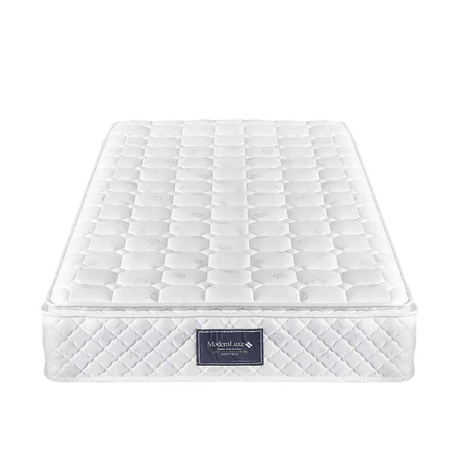 Redom Lit 90x200 cm avec tête de lit rembourrée en lin gris, sommier à lattes inclus et pieds noirs, design sobre
