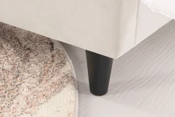Concept Usine Lit 140x190 cm en velours beige - CAMBRIDGE