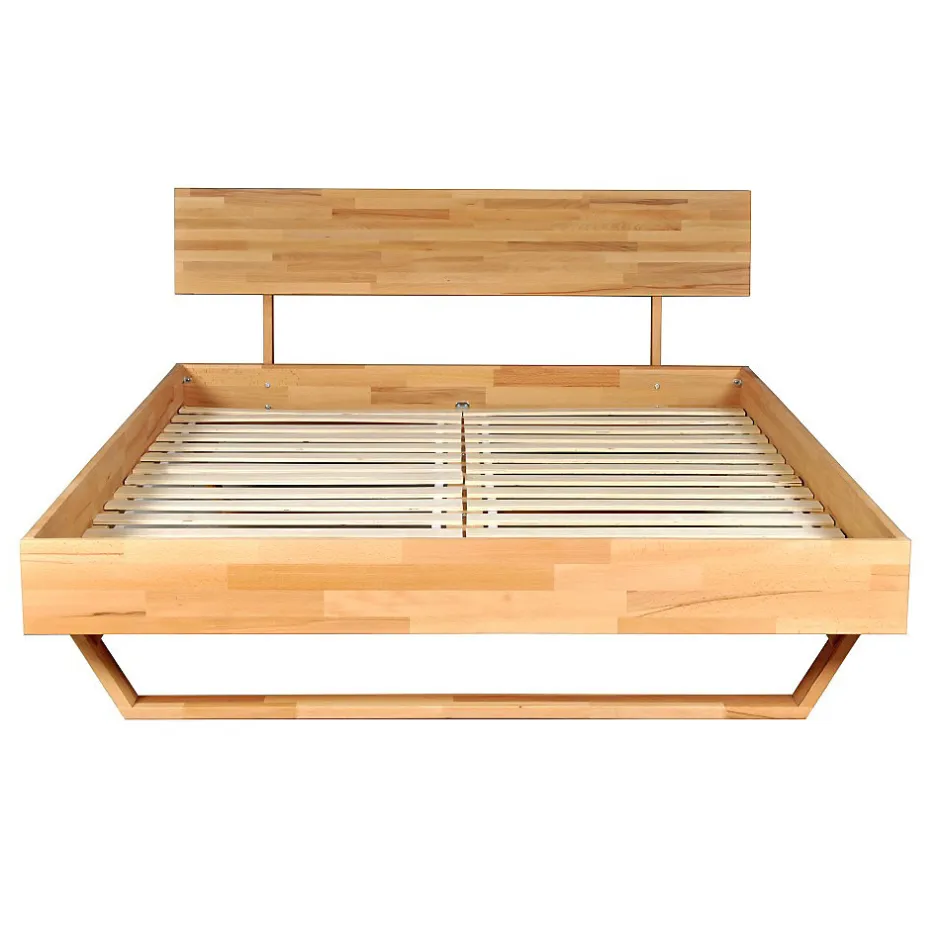 Weber Industries Lit 160x200 cm TAO + Sommier / Hêtre massif huilé