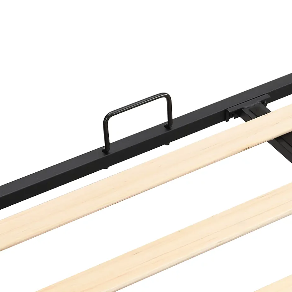 Redom Lit 160x200 cm tapissé velours gris avec tête capitonnée, ornements clous et pieds en bois robustes Outlet