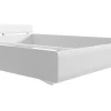 Petits-Meubles Lit 160x200 Darrel Blanc laque et Bois Discount