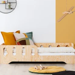 Enfant Petits-Meubles Lit 90x190 entree droite sommier inclus Estelle Bois