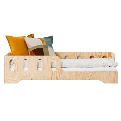 Enfant Petits-Meubles Lit 90x190 entree droite sommier inclus Estelle Bois
