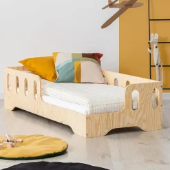 Enfant Petits-Meubles Lit 90x190 entree droite sommier inclus Estelle Bois