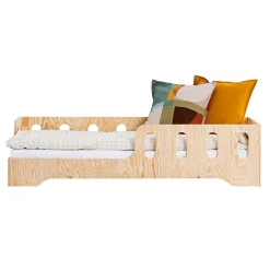 Enfant Petits-Meubles Lit 90x190 entree gauche sommier inclus Estelle Bois