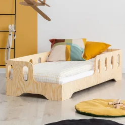 Enfant Petits-Meubles Lit 90x190 entree gauche sommier inclus Estelle Bois