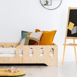 Enfant Petits-Meubles Lit 90x190 entree gauche sommier inclus Estelle Bois