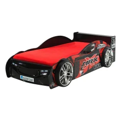 Enfant Petits-Meubles Lit 90x200 MRX SleepCar Sommier inclus Vipack Car beds - Noir