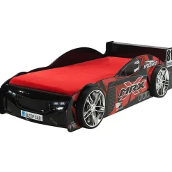 Enfant Petits-Meubles Lit 90x200 MRX SleepCar Sommier inclus Vipack Car beds - Noir