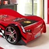 Petits-Meubles Lit 90x200 Night Speeder Sommier inclus Vipack Car beds - Rouge
