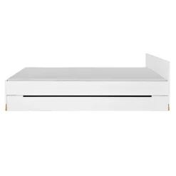 Enfant Petits-Meubles Lit 90x200 sommier et tiroir inclus Novelies Zara Blanc