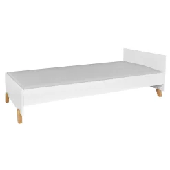 Enfant Petits-Meubles Lit 90x200 sommier et tiroir inclus Novelies Zara Blanc