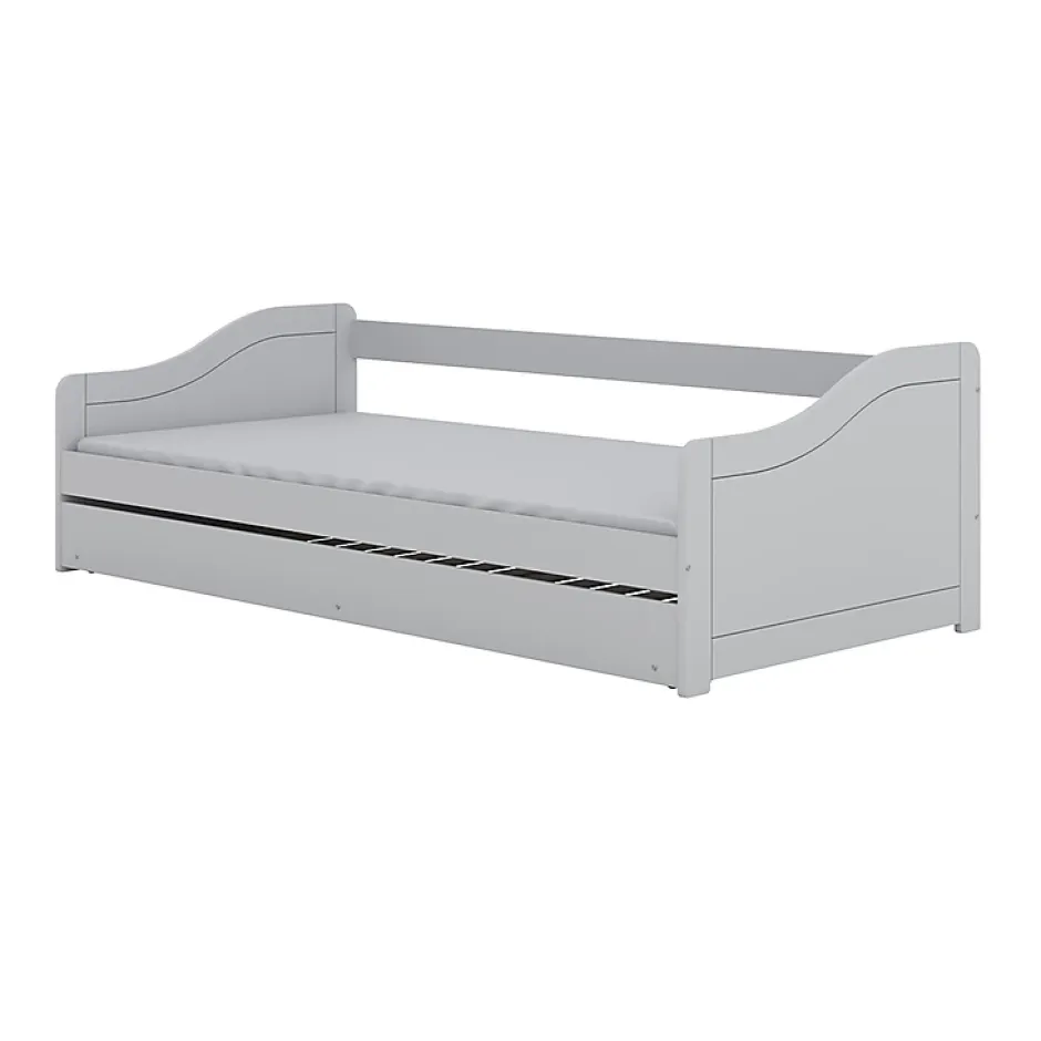 Petits-Meubles Lit 90x200 sommier et tiroir inclus Kocot Kids Allison Blanc Sale