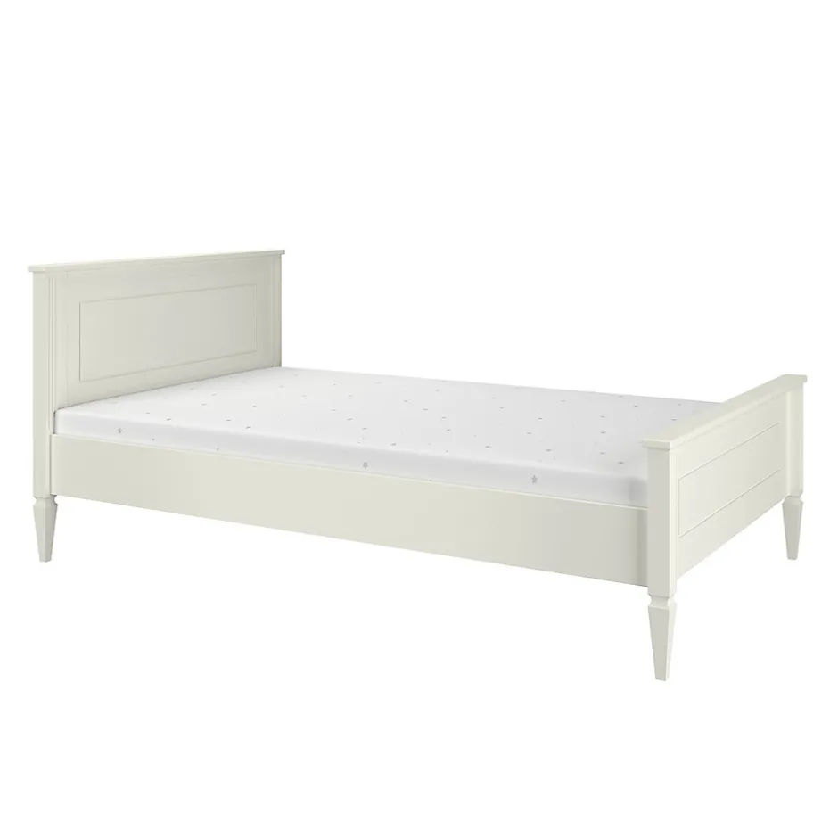 Enfant Petits-Meubles Lit 120x200 sommier inclus Bellamy Ines Blanc
