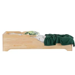 Petits-Meubles Lit 90x200 sommier inclus Blandine Bois Hot