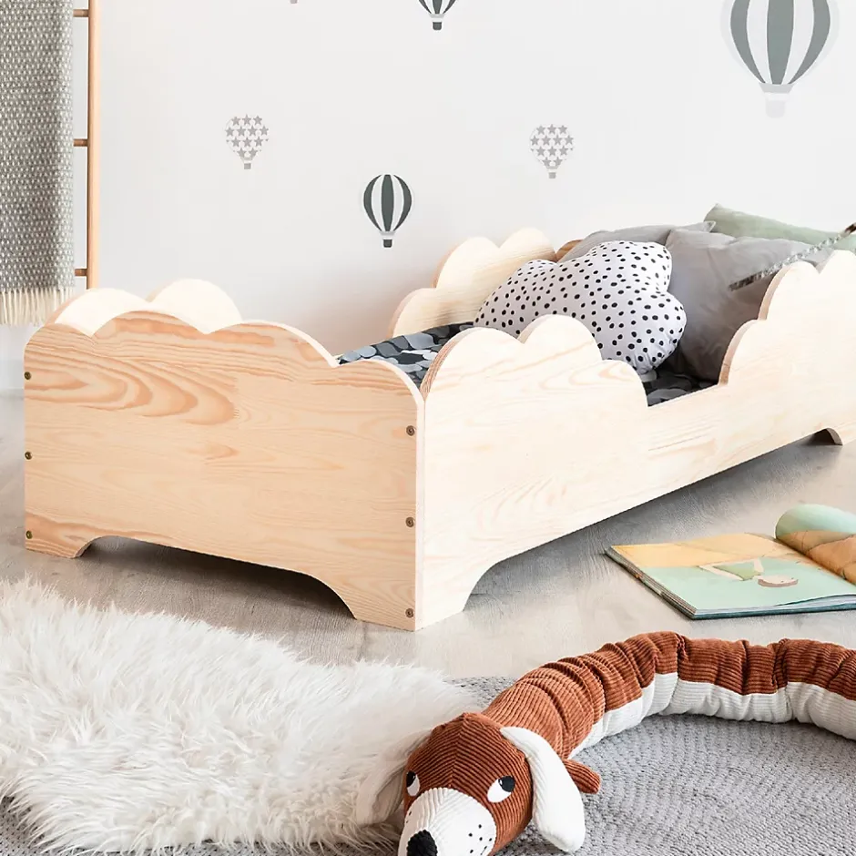 Petits-Meubles Lit 90x190 sommier inclus Josy Bois New
