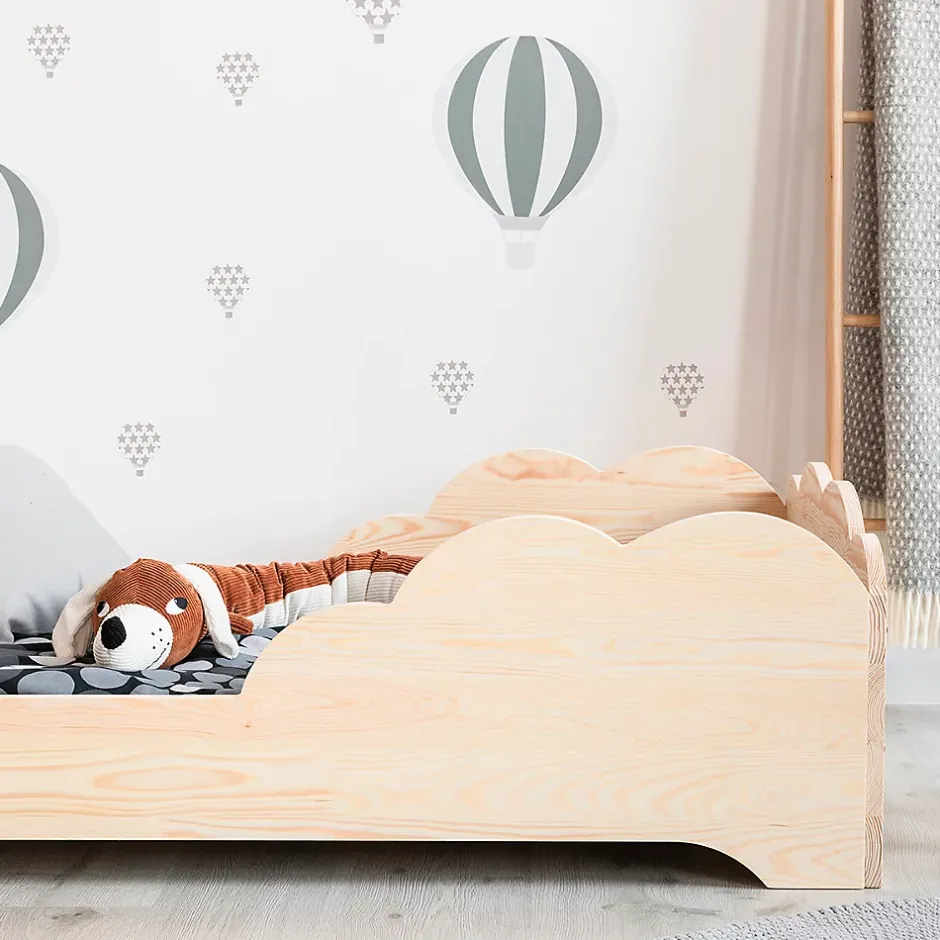 Petits-Meubles Lit 90x190 sommier inclus Josy Bois New