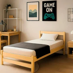 Enfant Petits-Meubles Lit 90x200 sommier inclus Kocot Kids Axel Bois