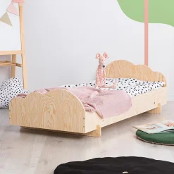 Petits-Meubles Lit 90x190 sommier inclus Louison Bois Outlet