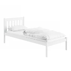 Enfant Petits-Meubles Lit 90x200 sommier inclus Marthe Blanc