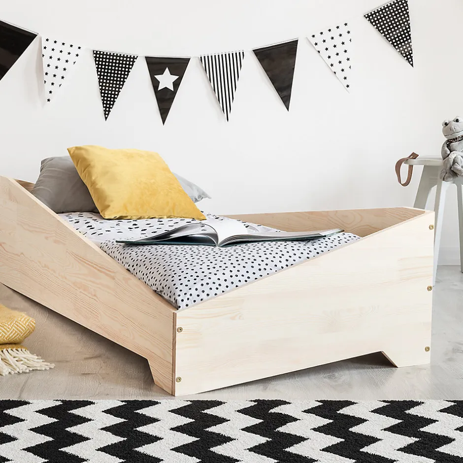 Enfant Petits-Meubles Lit 90x190 sommier inclus Solène Bois