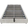 Blackcolors Lit 140x200cm, LED, rangement hydraulique, cadre suspendu, beige Best