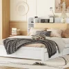 Fortuna lai Lit 180x200cm, tête de lit partiellement inclinable, 4 tiroirs, Blanc