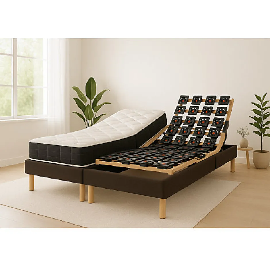 Essenzia Zen Literie électrique Ensemble VITALITE - Classic ressorts 2x90x200 Ressorts