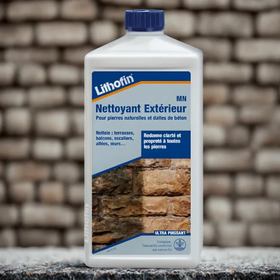 Lithofin MN Nettoyant exterieur - Nettoyant Pour Pierre Naturelle 1L Discount