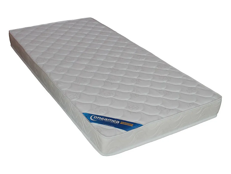 Enfant Vente-unique Lits superposés cabane 2 x 90 x 190 cm - Pin et MDF - Blanc + Matelas - LIDOVARA