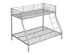 Enfant Vente-unique Lits superposés ELEVATIO IV - 90 et 140 x 190 cm - Acier - Argent