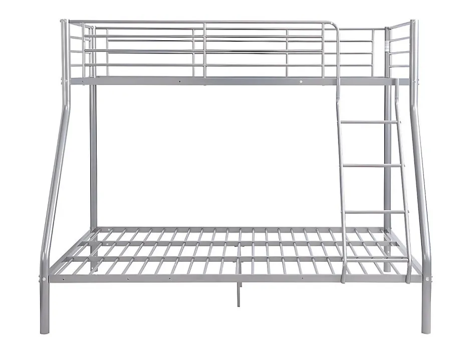 Enfant Vente-unique Lits superposés ELEVATIO IV - 90 et 140 x 190 cm - Acier - Argent