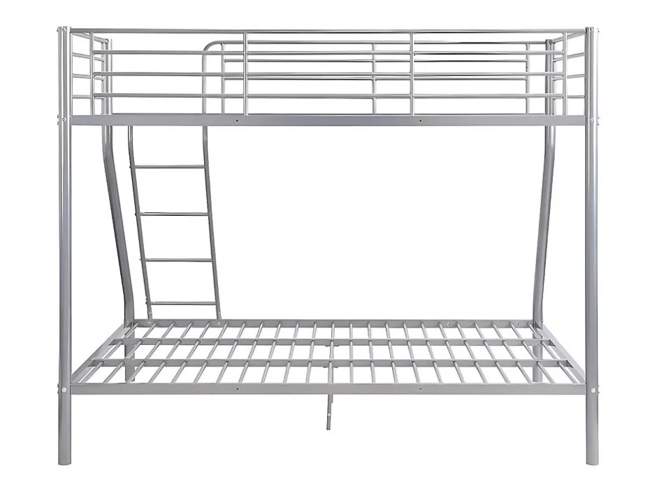 Enfant Vente-unique Lits superposés ELEVATIO IV - 90 et 140 x 190 cm - Acier - Argent