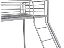 Enfant Vente-unique Lits superposés ELEVATIO IV - 90 et 140 x 190 cm - Acier - Argent
