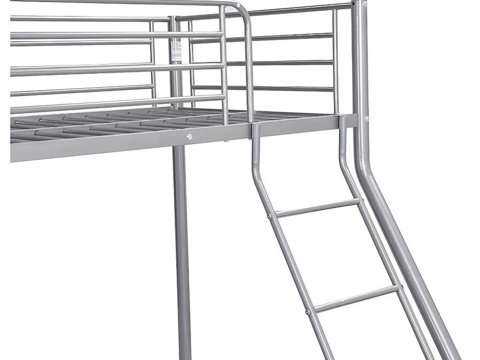 Enfant Vente-unique Lits superposés ELEVATIO IV - 90 et 140 x 190 cm - Acier - Argent