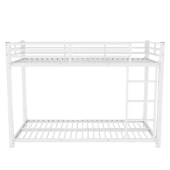 Enfant Blackcolors Lits Superposés 90x200cm Fer Blanc
