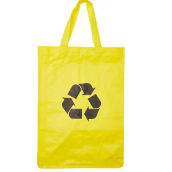 Lot 3 sacs de recyclage ménagers l.31 x H.44 cm bleu, vert et jaune Best