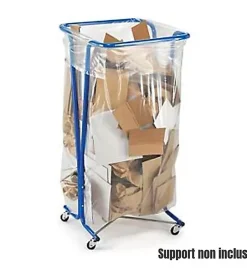 Pro Et Discount Lot 500 sacs poubelle à déchet Rouleaux de 20L 30L 50L 100L 110L 130L Litres Taille - 110L-TRANSP
