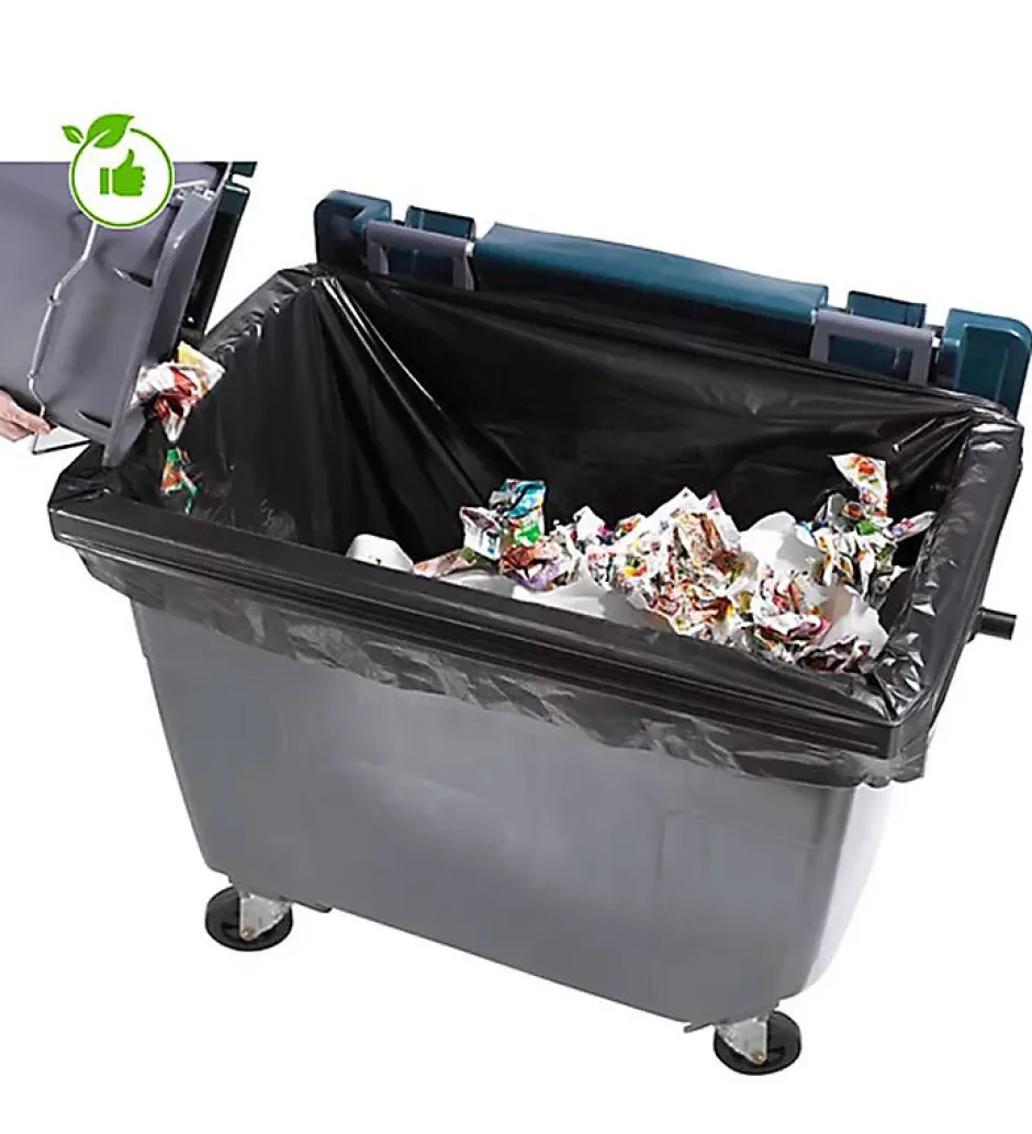 Pro Et Discount Lot 100 sacs poubelle à déchets Housses de conteneur 500L litres container à ordure New