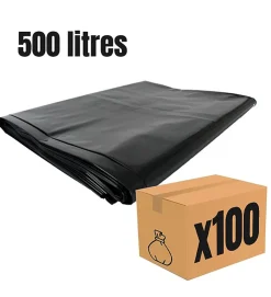 Pro Et Discount Lot 100 sacs poubelle à déchets Housses de conteneur 500L litres container à ordure New