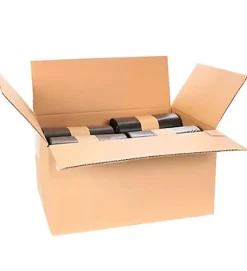 Pro Et Discount Lot 500 sacs poubelle noirs 110L litres avec anses rouleaux sac à déchets