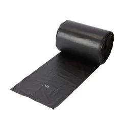 Lot 100 sacs poubelles jetables noir 70 L