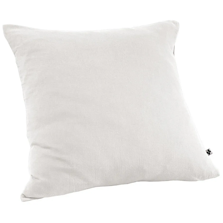 Meubletmoi Lot 2 taies d'oreillers 60x60 cm double gaze de coton blanc - PEPA 1 Online