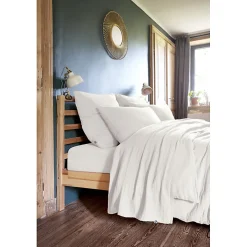 Meubletmoi Lot 2 taies d'oreillers 60x60 cm double gaze de coton blanc - PEPA 1 Online