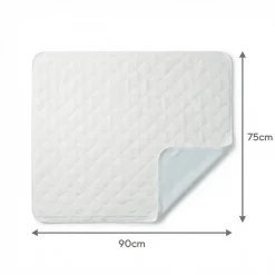 Sweetnight Lot de 2 Alèses Imperméables 90x85 cm - Adulte Sénior - Lavage à 90C - Grande absorption - Oeko-Tex