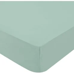 Domiva Lot de 2 draps housse en jersey (70x140 cm - Vert) Clearance