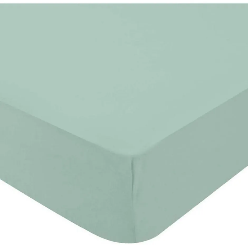 Domiva Lot de 2 draps housse en jersey (70x140 cm - Vert) Clearance