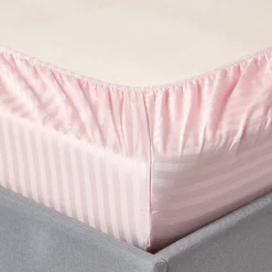 Homescapes Lot de 2 draps housse lit bébé en coton égyptien 330 fils rose, 60 x 120 cm -